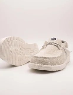 Zapato Hey Dude Wally Sport Mesh White de Hombre