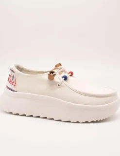 Zapato Hey Dude Wendy Peak White de Mujer