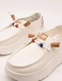 Zapato Hey Dude Wendy Peak White de Mujer