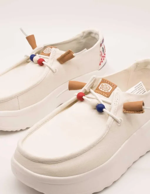 Zapato Hey Dude Wendy Peak White de Mujer