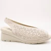 Zapato 24HRS 26449 Relax Crema de Mujer