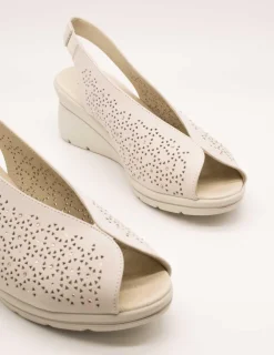 Zapato 24HRS 26449 Relax Crema de Mujer