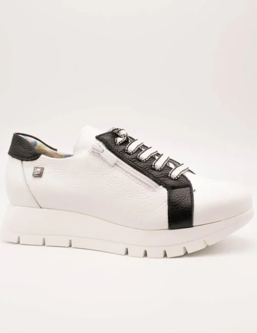 Zapato Jose Saenz 2276 Blanco y Negro de Mujer