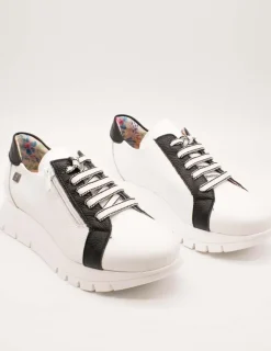Zapato Jose Saenz 2276 Blanco y Negro de Mujer