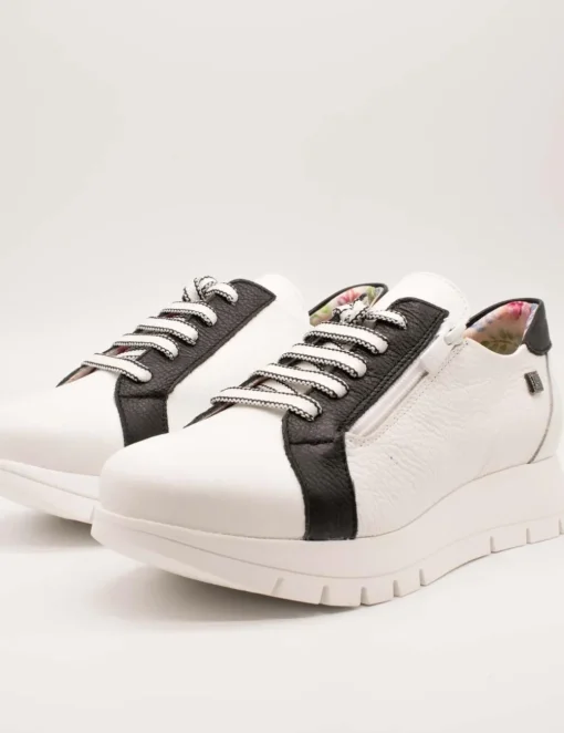 Zapato Jose Saenz 2276 Blanco y Negro de Mujer