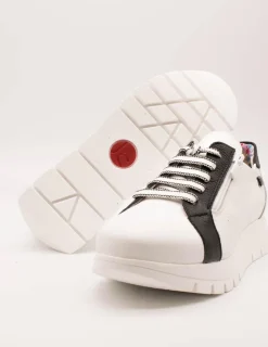 Zapato Jose Saenz 2276 Blanco y Negro de Mujer