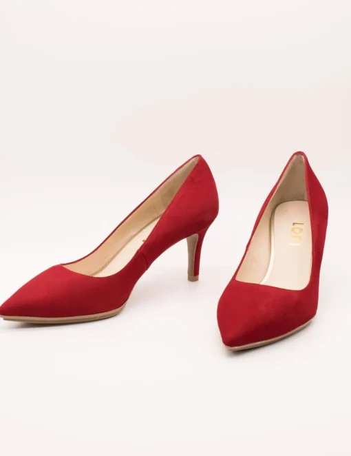 ZAPATO LODI ENRICA-GO ANTE ROJO DE MUJER