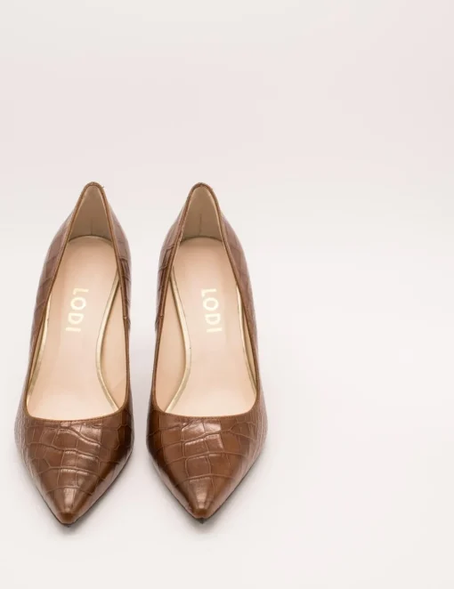 Zapato Lodi Rachel-Patp caiman cuero de mujer.