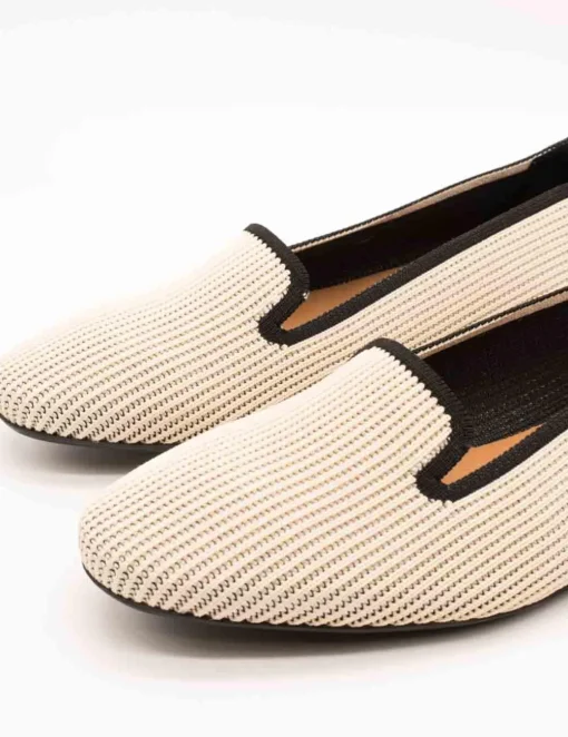 Zapato Miss Elastiic 076544-65-77 Calpe Crema de Mujer