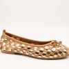 Zapato Miuxa Hola Camel-Oro de Mujer