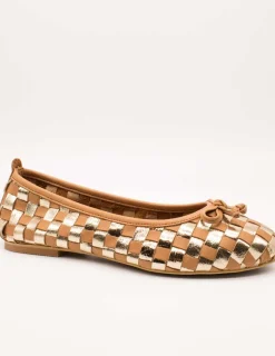 Zapato Miuxa Hola Camel-Oro de Mujer