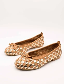 Zapato Miuxa Hola Camel-Oro de Mujer