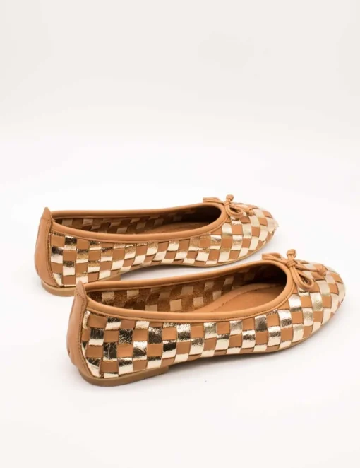 Zapato Miuxa Hola Camel-Oro de Mujer