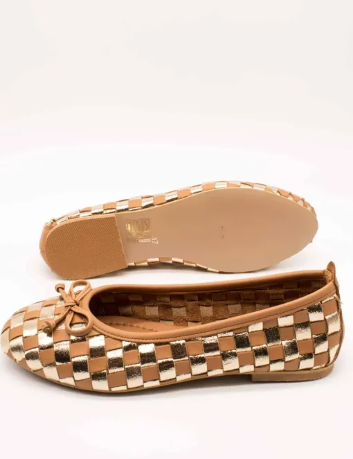 Zapato Miuxa Hola Camel-Oro de Mujer