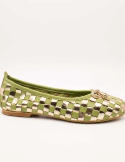 Zapato Miuxa Hola Verde-Oro de Mujer