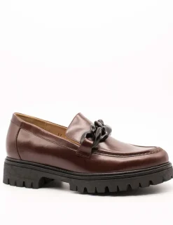 Zapato Pie Santo 235630 Vitelo Caoba de Mujer