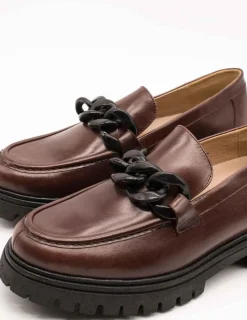 Zapato Pie Santo 235630 Vitelo Caoba de Mujer