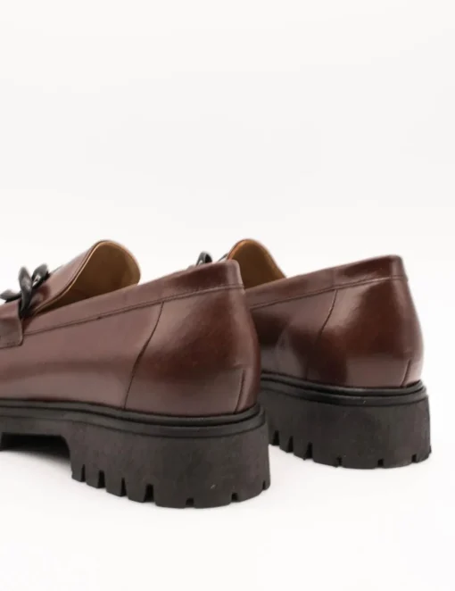 Zapato Pie Santo 235630 Vitelo Caoba de Mujer