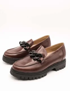 Zapato Pie Santo 235630 Vitelo Caoba de Mujer