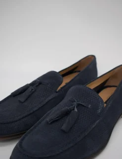 Zapato Stonefly steve 2 washed velour limo blue de hombre