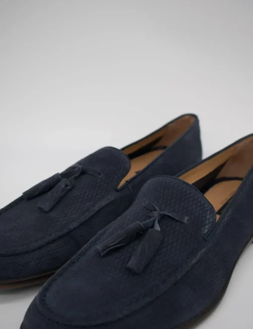 Zapato Stonefly steve 2 washed velour limo blue de hombre