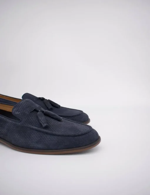 Zapato Stonefly steve 2 washed velour limo blue de hombre