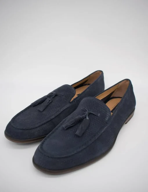 Zapato Stonefly steve 2 washed velour limo blue de hombre