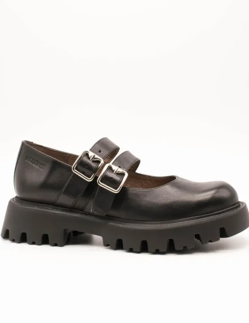 Zapato Wonders C-7501 Bulut Negro de Mujer