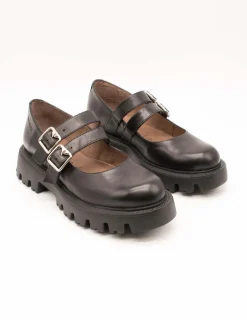 Zapato Wonders C-7501 Bulut Negro de Mujer