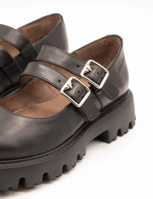 Zapato Wonders C-7501 Bulut Negro de Mujer