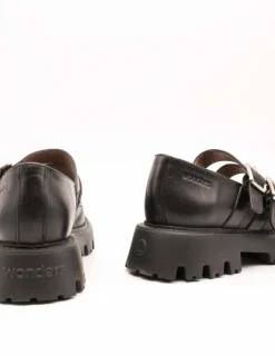 Zapato Wonders C-7501 Bulut Negro de Mujer